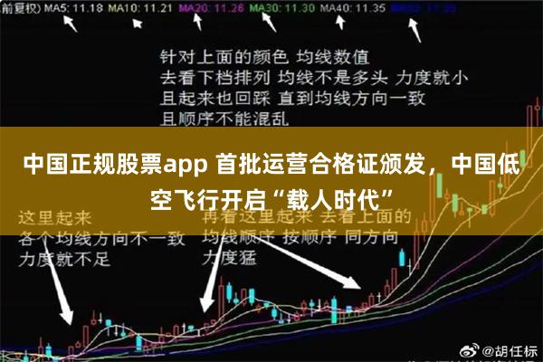 中国正规股票app 首批运营合格证颁发，中国低空飞行开启“载人时代”