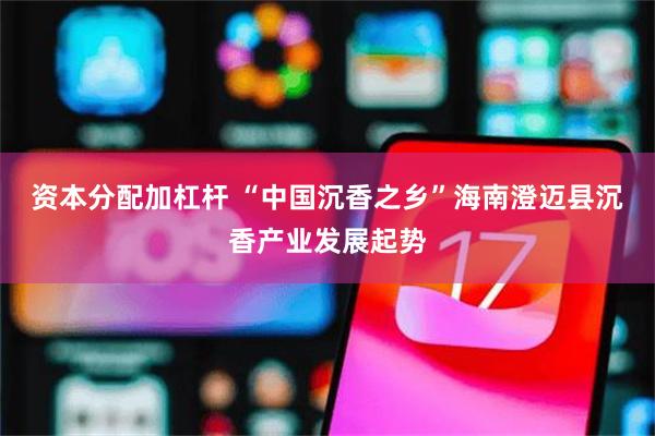 资本分配加杠杆 “中国沉香之乡”海南澄迈县沉香产业发展起势