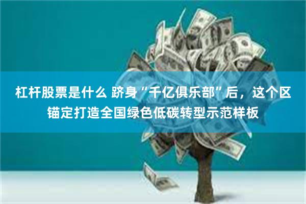 杠杆股票是什么 跻身“千亿俱乐部”后,这个区锚定打造全国绿色低碳转型示范样板