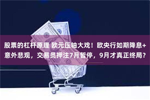 股票的杠杆原理 欧元压轴大戏！欧央行如期降息+意外悲观，交易员押注7月暂停，9月才真正终局？