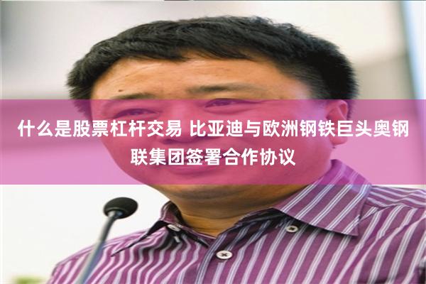 什么是股票杠杆交易 比亚迪与欧洲钢铁巨头奥钢联集团签署合作协议