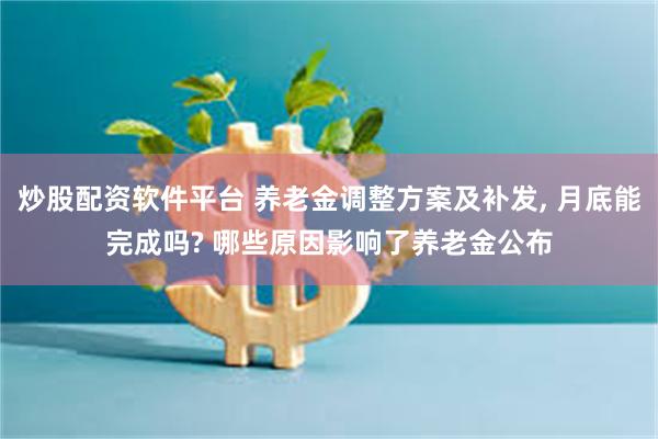 炒股配资软件平台 养老金调整方案及补发, 月底能完成吗? 哪些原因影响了养老金公布