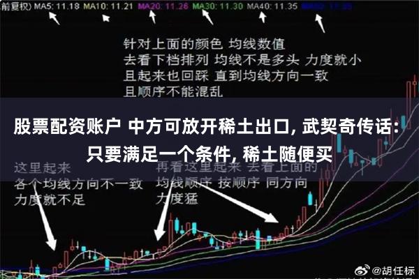股票配资账户 中方可放开稀土出口, 武契奇传话: 只要满足一个条件, 稀土随便买