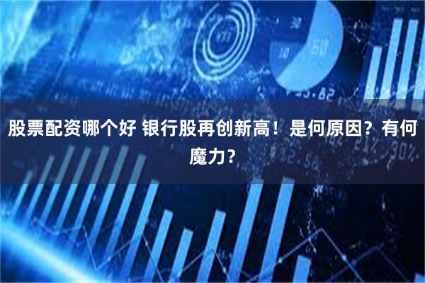 股票配资哪个好 银行股再创新高！是何原因？有何魔力？