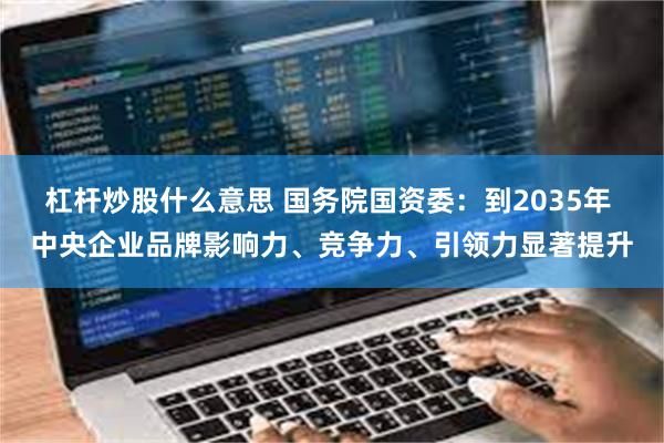 杠杆炒股什么意思 国务院国资委：到2035年 中央企业品牌影响力、竞争力、引领力显著提升