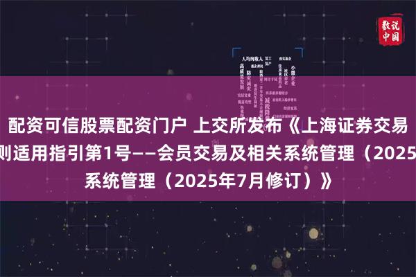 配资可信股票配资门户 上交所发布《上海证券交易所会员管理规则适用指引第1号——会员交易及相关系统管理（2025年7月修订）》