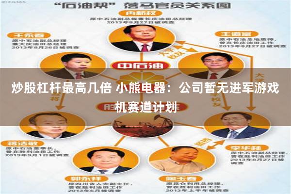 炒股杠杆最高几倍 小熊电器：公司暂无进军游戏机赛道计划