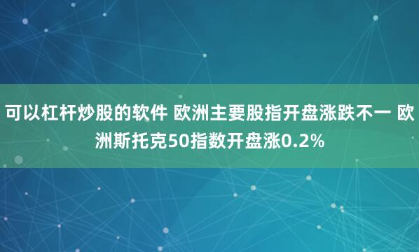 可以杠杆炒股的软件 欧洲主要股指开盘涨跌不一 欧洲斯托克50指数开盘涨0.2%