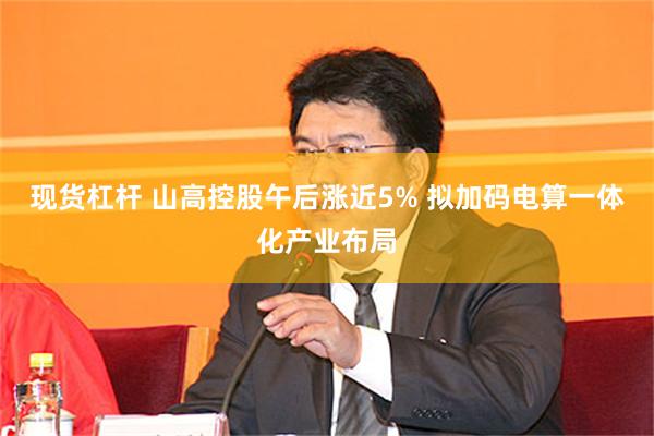 现货杠杆 山高控股午后涨近5% 拟加码电算一体化产业布局
