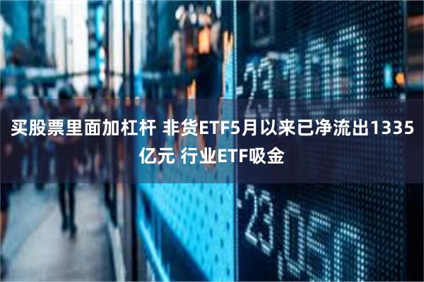 买股票里面加杠杆 非货ETF5月以来已净流出1335亿元 行业ETF吸金