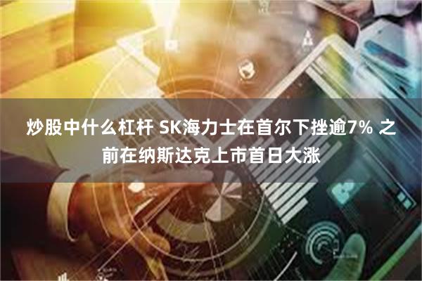 炒股中什么杠杆 SK海力士在首尔下挫逾7% 之前在纳斯达克上市首日大涨