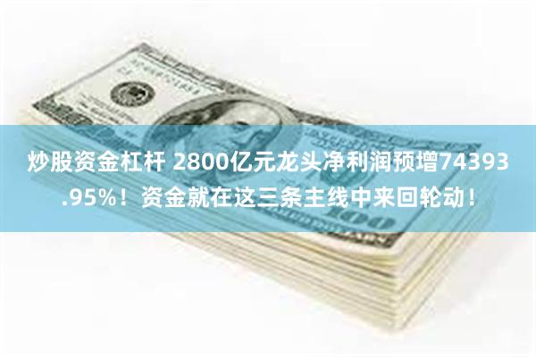 炒股资金杠杆 2800亿元龙头净利润预增74393.95%!资金就在这三条主线中来回轮动!
