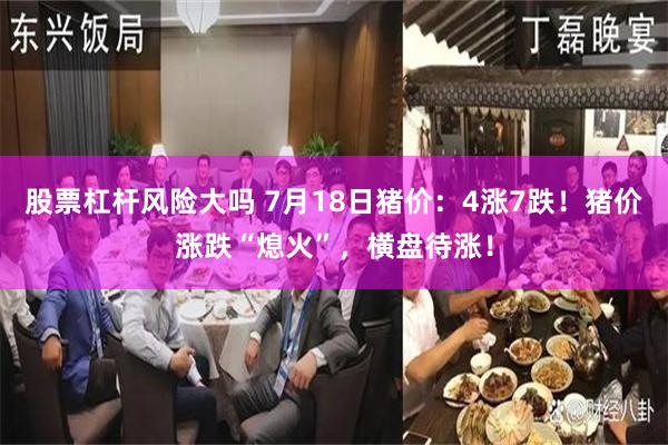 股票杠杆风险大吗 7月18日猪价：4涨7跌！猪价涨跌“熄火”，横盘待涨！