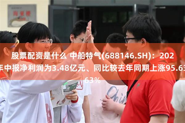 股票配资是什么 中船特气(688146.SH)：2026年中报净利润为3.48亿元、同比较去年同期上涨95.63%