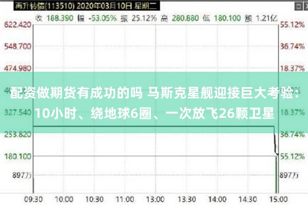 配资做期货有成功的吗 马斯克星舰迎接巨大考验：10小时、绕地球6圈、一次放飞26颗卫星