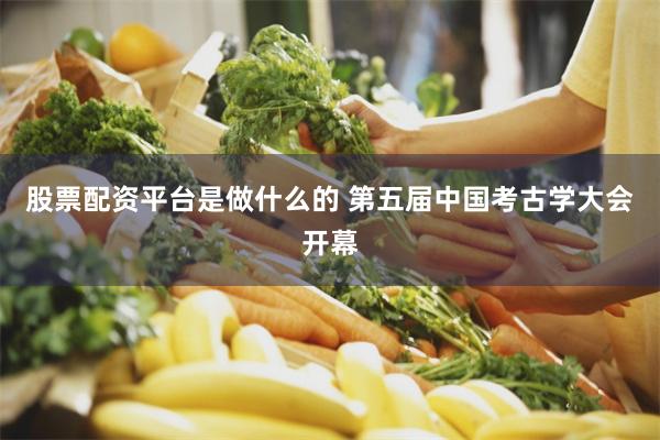 股票配资平台是做什么的 第五届中国考古学大会开幕